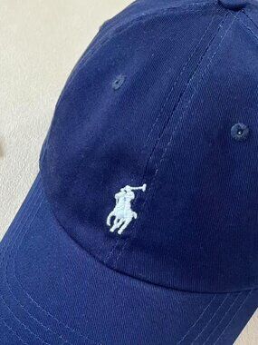 Polo by Ralph Lauren Navy Cap with White Polo Player Logo